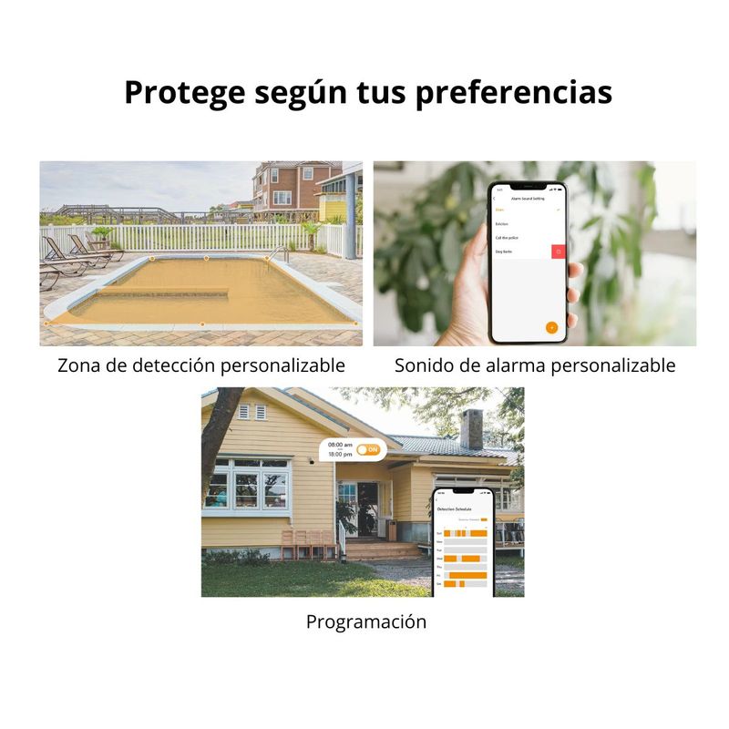 Cámara IMOU Bullet 3 2K 3MP exterior IP67 con Wi-Fi blanco características