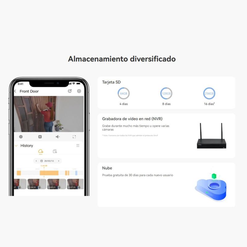 Cámara IMOU Bullet 3 2K 3MP exterior IP67 con Wi-Fi blanco conexión