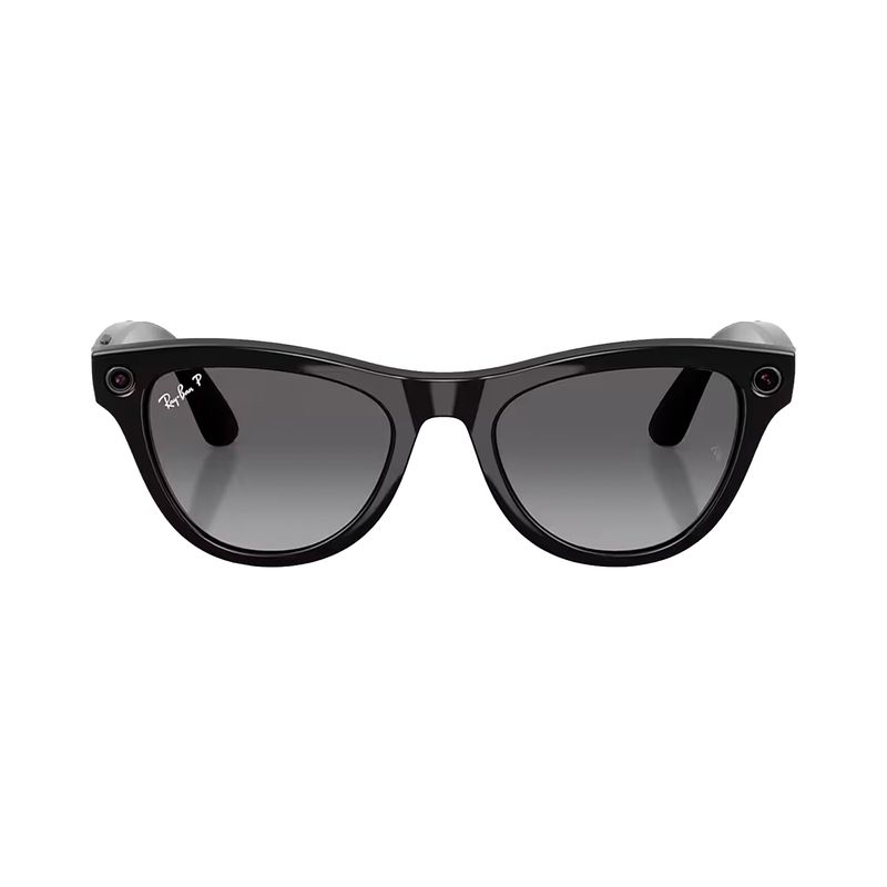 Lentes Ray-Ban Meta Skyler RW4014 con cámara y audio negro frontal