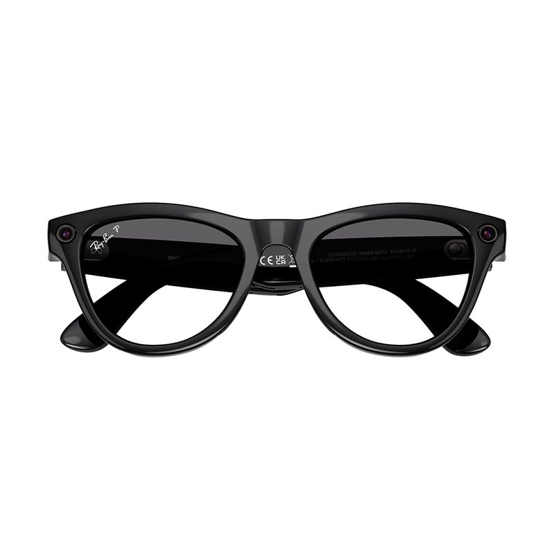 Lentes Ray-Ban Meta Skyler RW4014 con cámara y audio negro frontal calidad