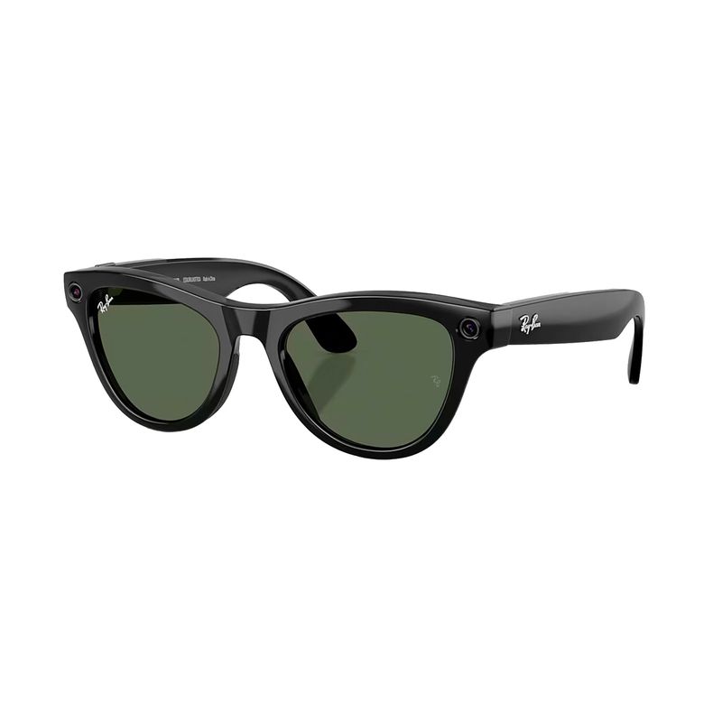 Lentes Ray-Ban Meta Skyler RW4014 con cámara y audio negro frontal oblicuo