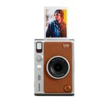 Cámara Fujifilm Instax Mini Evo Brown híbrida LCD frontal