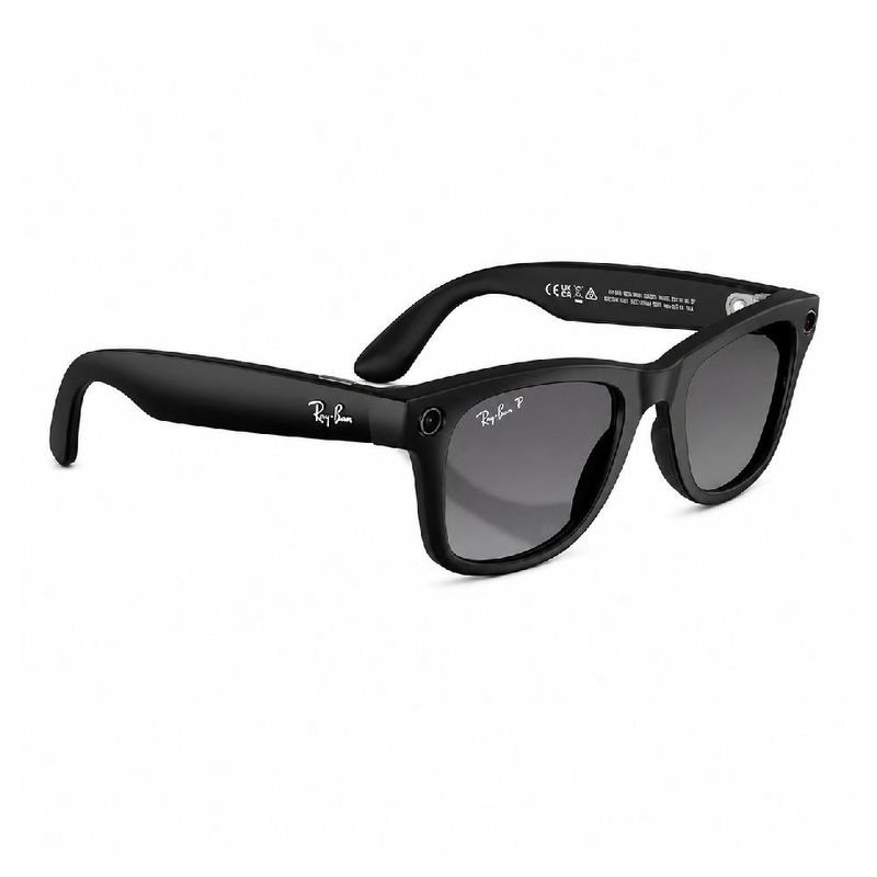 Lentes Ray-Ban Meta Wayfarer RW4012 con cámara y audio negro diagonal
