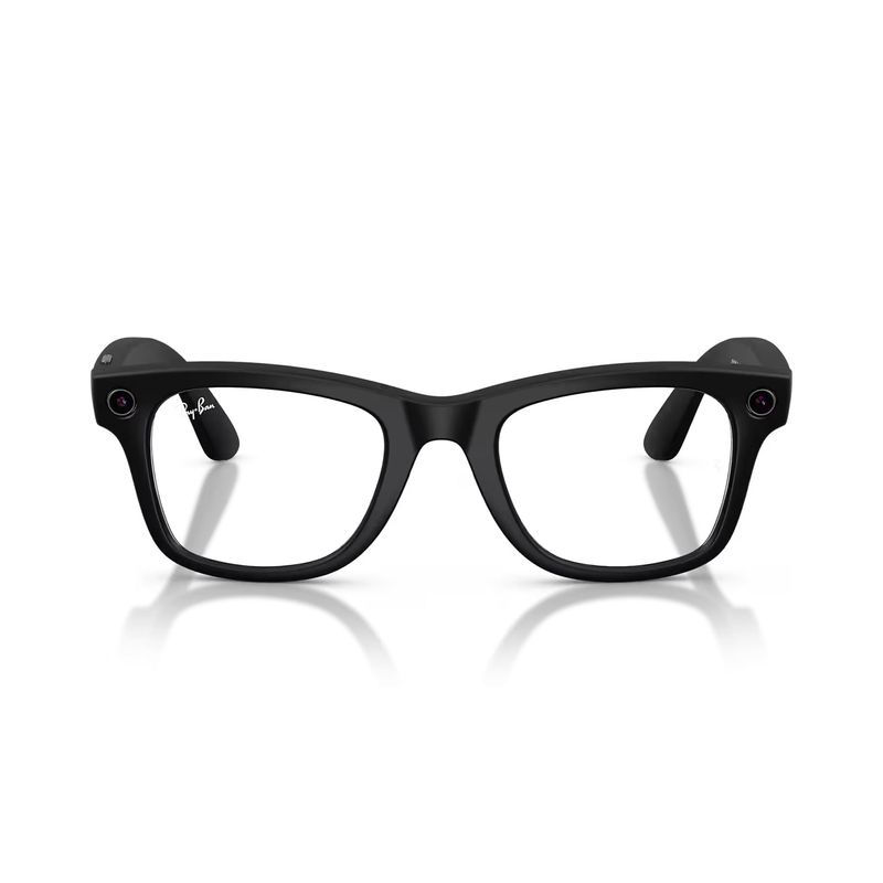 Lentes Ray-Ban Meta Wayfarer RW4012 Transitions negro mate frontal