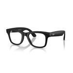 Lentes Ray-Ban Meta Wayfarer RW4012 Transitions negro mate oblicuo