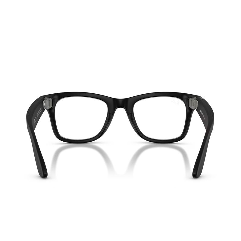 Lentes Ray-Ban Meta Wayfarer RW4012 Transitions negro mate dorsal