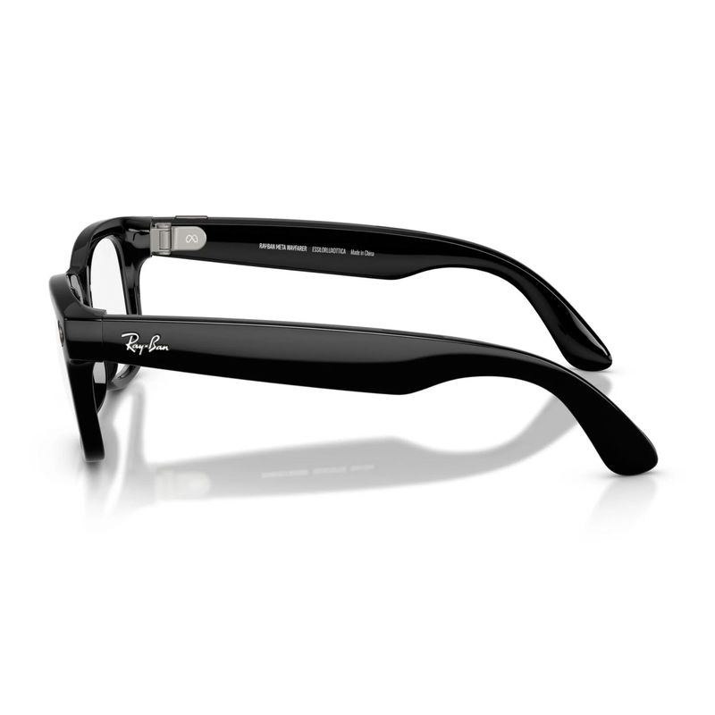 Lentes Ray-Ban Meta Wayfarer RW4012 cámara y Transitions frontal diagonal lateral