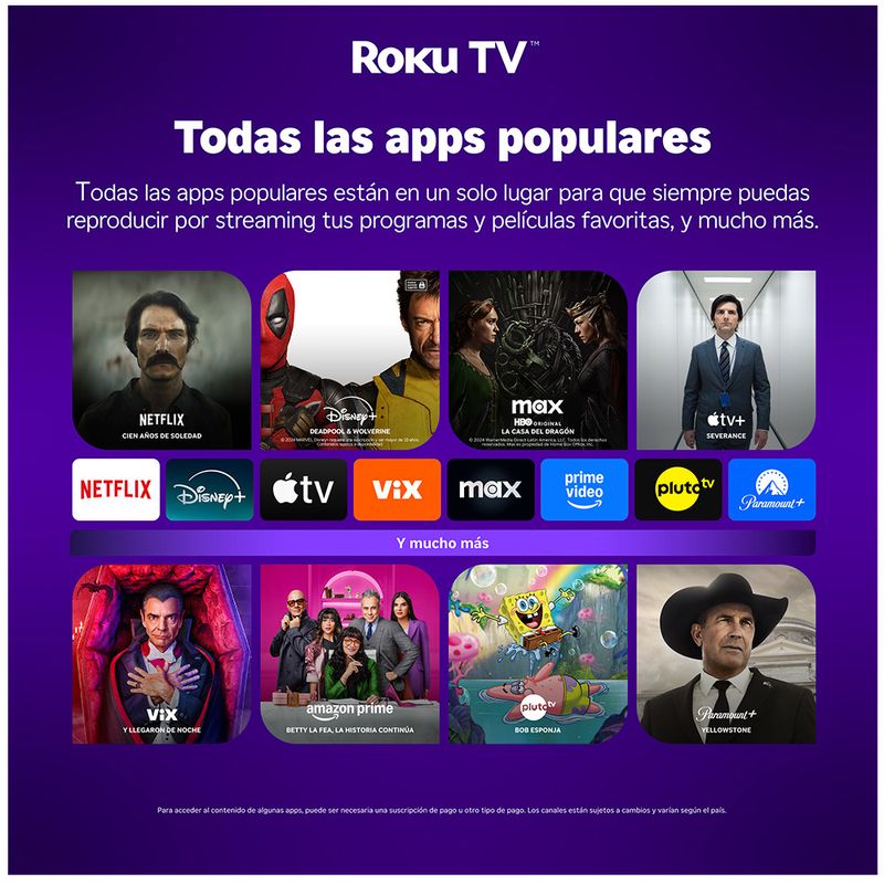 Smart TV Caixun 32 HD LED Roku C32V1HR 2026 especificación