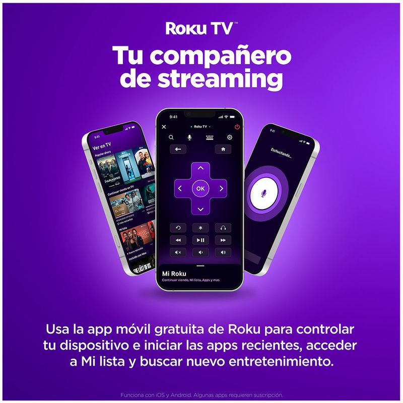 Smart TV Caixun 32 HD LED Roku C32V1HR 2026 especificación