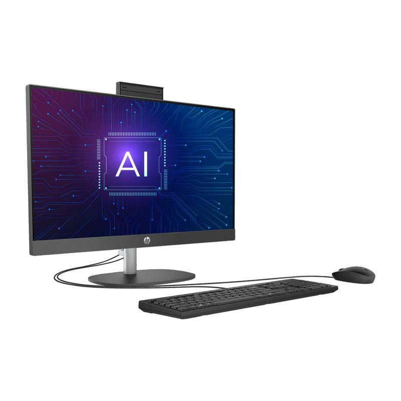 All in One HP ProOne 240 G10 Core Ultra 5 16GB 512GB negro diagonal