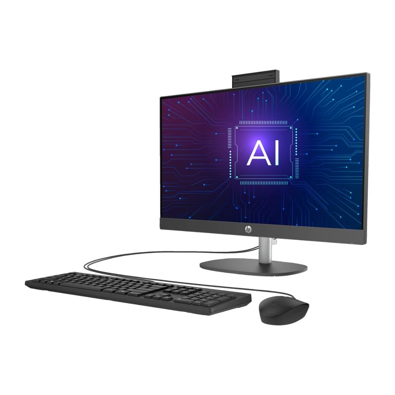 All in One HP ProOne 240 G10 Core Ultra 5 16GB 512GB negro diagonal