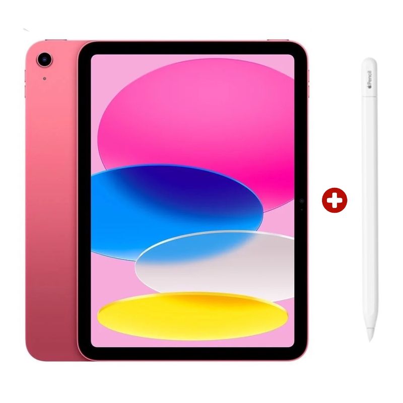 iPad A16 11 128GB cámara 12MP Pink con Apple Pencil USB-C frontal