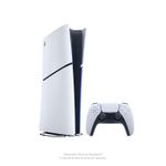 Consola PlayStation 5 Slim digital 825GB ASTRO BOT y GT7 frontal oblicuo