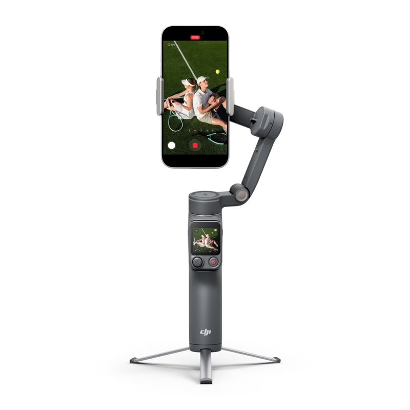 DJI Osmo Mobile 8P Advanced Tracking Combo 3 ejes gris frontal