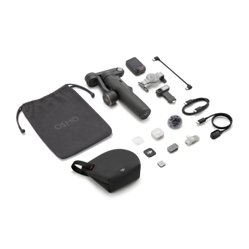Estabilizador DJI Osmo Mobile 8P Creator Combo 3 ejes lateral