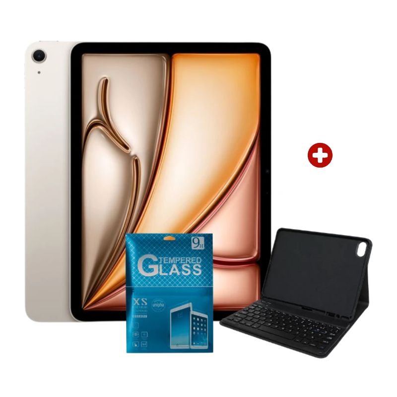 iPad Air 11 M4 128GB cámaras 12MP Starlight frontal y dorsal con Keyboard y Mica
