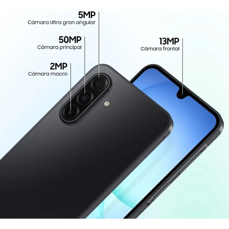 Celular Samsung Galaxy A17 256GB 8GB RAM cámara 50MP medidas