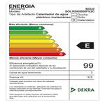 Rapiducha Sole Infinite Pro 6500W panel touch LED negro características
