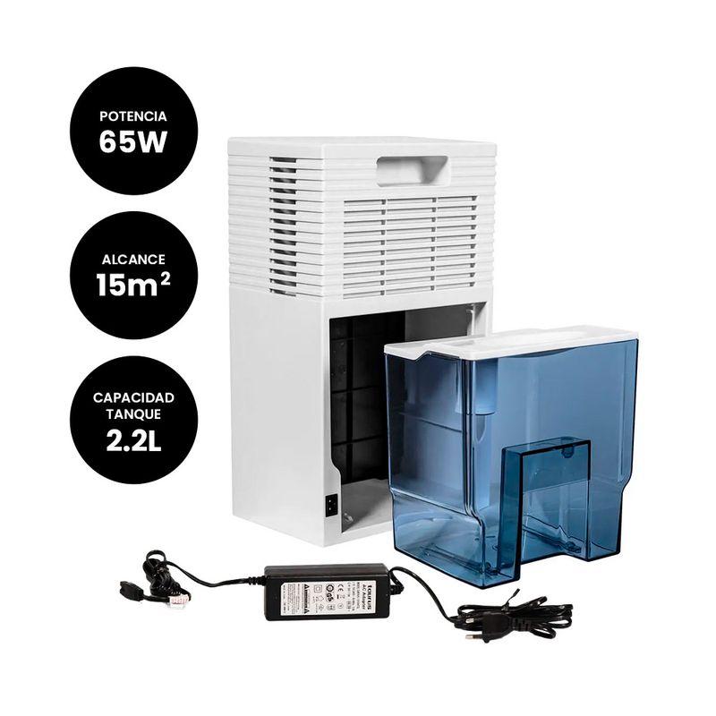 Deshumedecedor Taurus TD-380 380 ml/día tanque 2L blanco beneficios