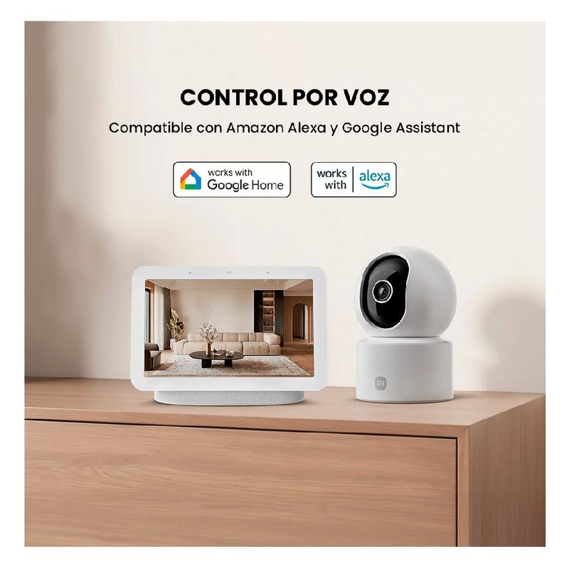 Cámara Xiaomi Smart Camera C302 2K 360 interior Wi-Fi blanca tamaño
