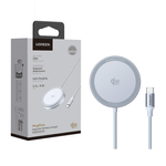 Base de carga UGREEN W753 MagSafe Qi2 25W USB-C silver frontal