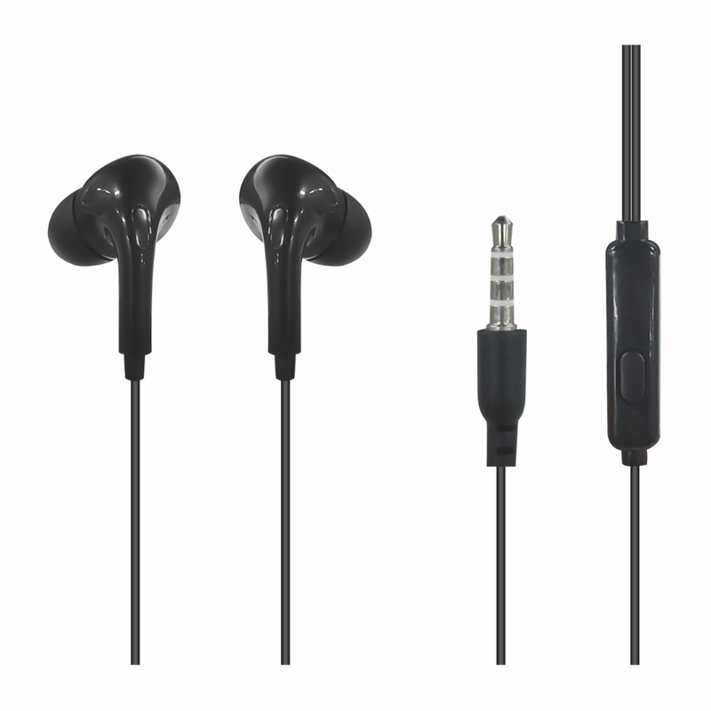 Audífonos in ear Izuum PJT-DEP2500 micrófono 3.5 mm negro jack 3.5 mm
