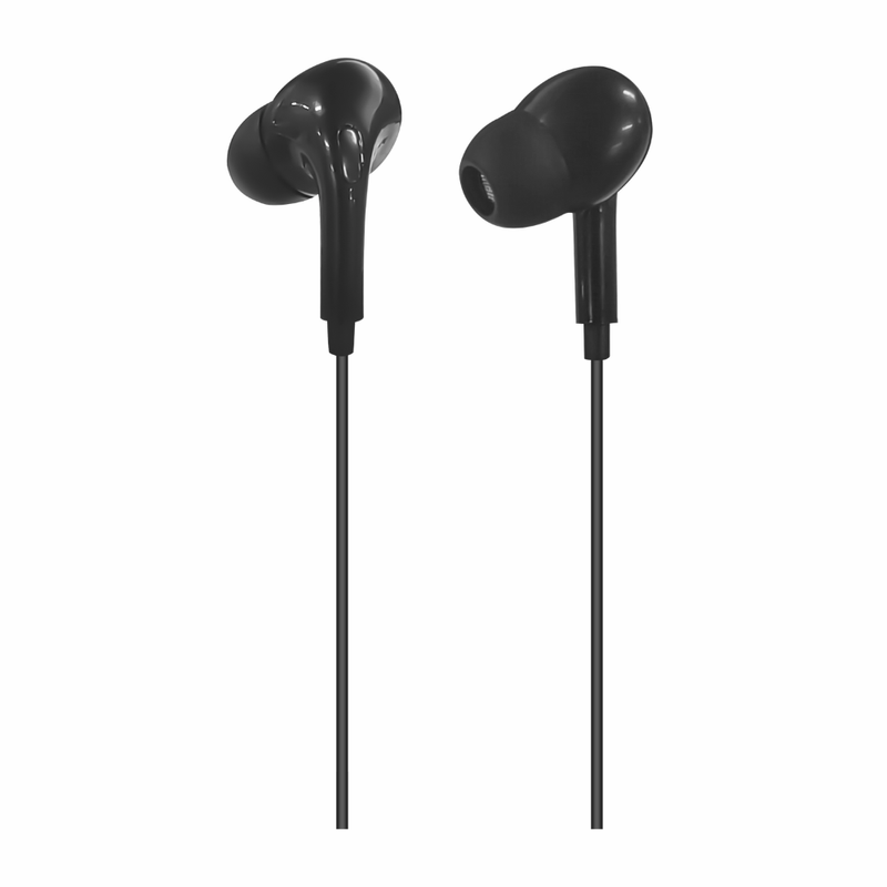 Audífonos in ear Izuum PJT-DEP2500 micrófono 3.5 mm negro almohadillas