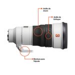 Lente Sony SEL300F28GM 300mm F2.8 Full Frame especificaciones