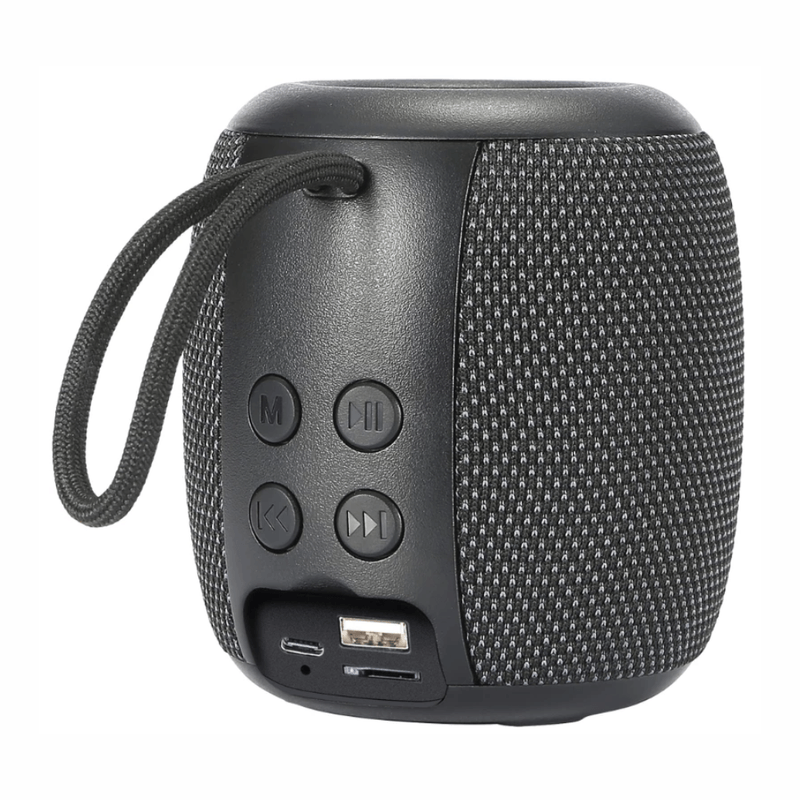 Parlante Bluetooth Master-G MGGRENADE 5W RMS TWS FM negro posterior
