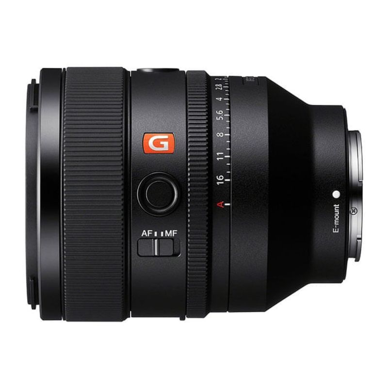 Lente Sony SEL50F12GM 50 mm F1.2 G Master Full Frame lateral