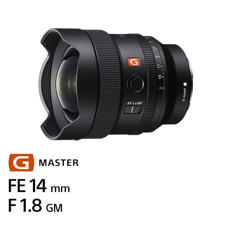 Lente Sony SEL14F18GM 14 mm F1.8 G Master Full Frame especificaciones