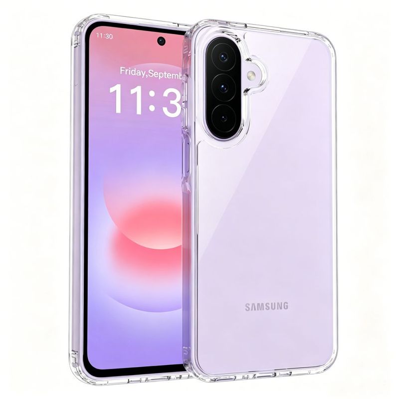 Case GMobile Samsung A27 clear TPU antigolpes transparente fontal oblicuo