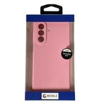 Case GMobile Samsung A27 antigolpes para celular rosado empaque