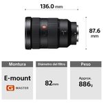 Lente Sony SEL2470GM 24-70 mm F2.8 G Master especificaciones
