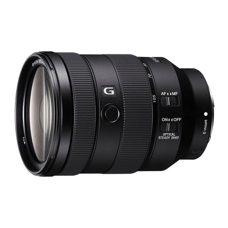 Lente Sony SEL24105G 24-105 mm F4 Full Frame lateral oblicuo