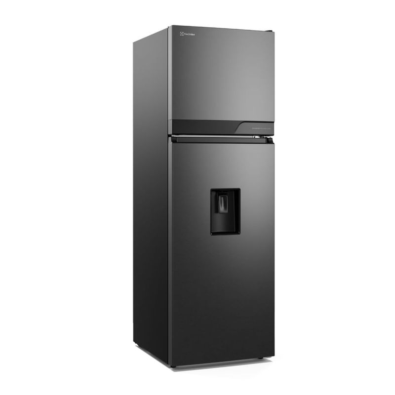 Refrigeradora Electrolux 236L negra No Frost con dispensador diagonal