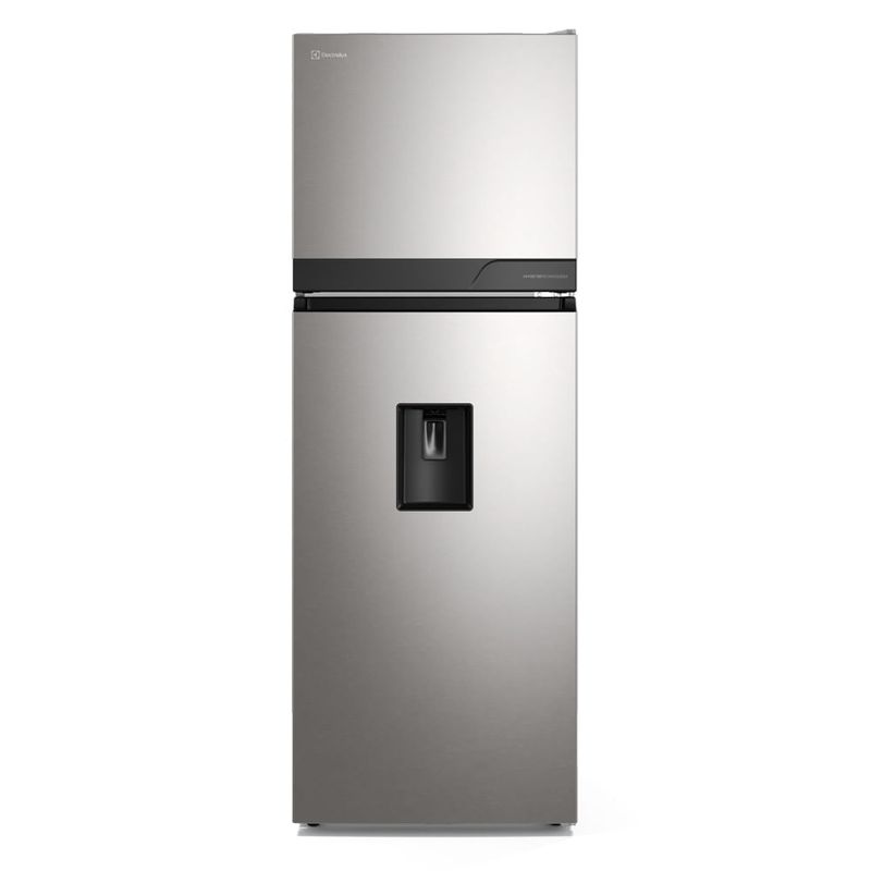 Refrigeradora Electrolux 315L No Frost dispensador plata frontal