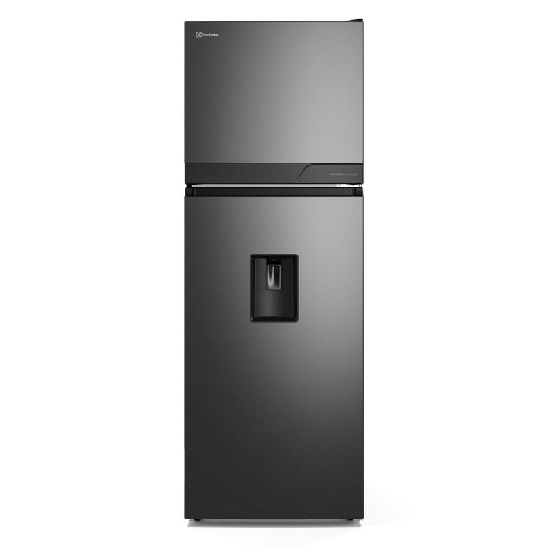 Refrigeradora Electrolux 315L No Frost dispensador negra frontal