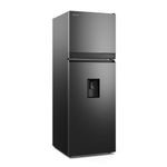 Refrigeradora Electrolux 315L No Frost dispensador negra frontal oblicuo