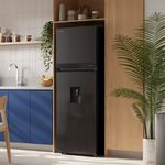 Refrigeradora Electrolux 315L No Frost dispensador negra frontal dispensador espacio