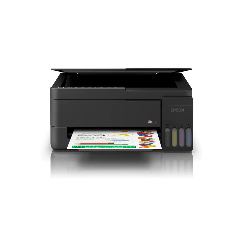 Impresora Epson EcoTank L3350 multifuncional Wi-Fi frontal uso