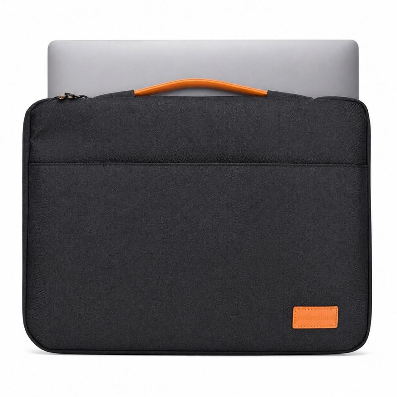 Funda para laptop Radioshack 15.6 con agarradera negro frontal