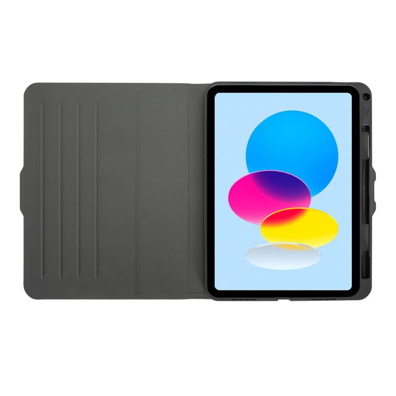 Folio Case Targus Versavu para iPad 10ma Gen pantalla 10.9", negro frontal