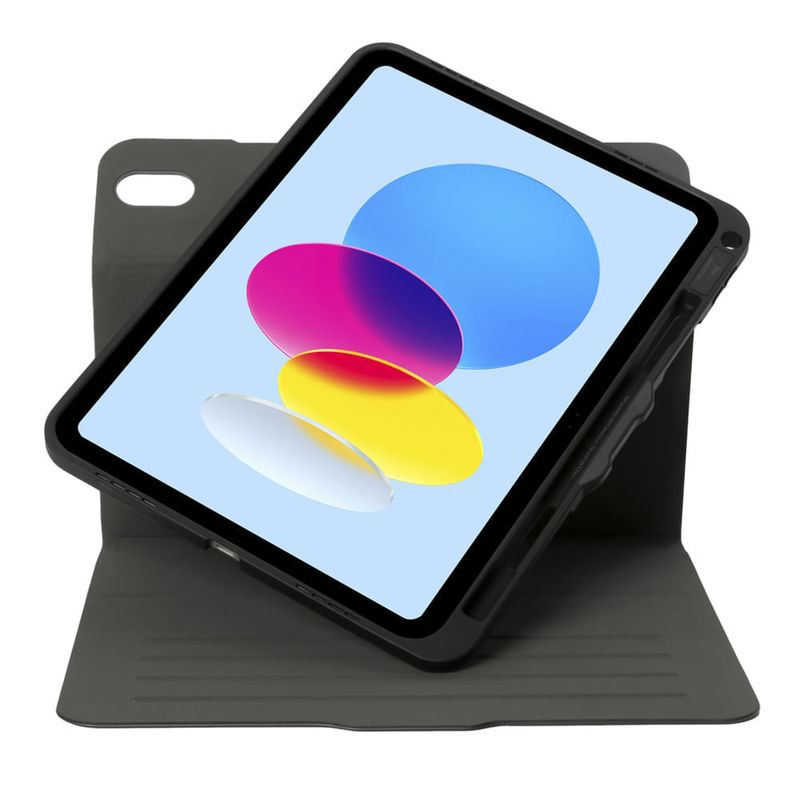 Folio Case Targus Versavu para iPad 10ma Gen pantalla 10.9", negro diagonal