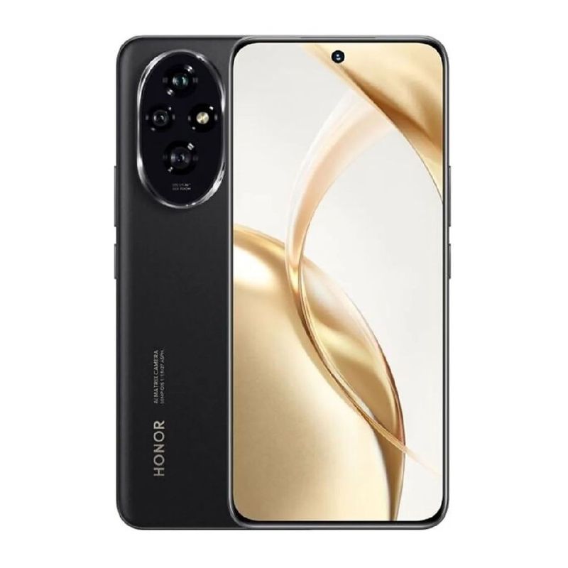 Honor 200 5G 256GB 12GB RAM cámara 50MP negro cargador 100W frontal