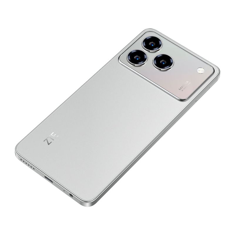 Celular ZTE A56 Pro 128GB 4GB RAM 6.75" gris dorsal