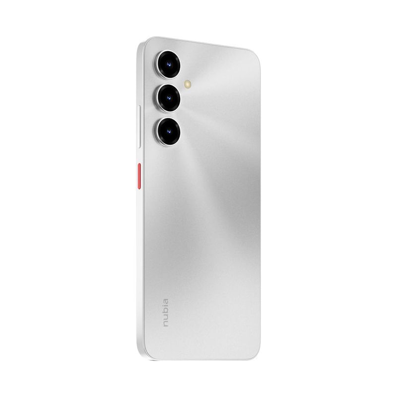 Celular ZTE V80 Max plateado vista trasera