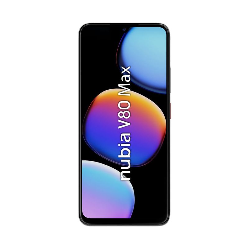 Celular ZTE V80 Max 256GB 8GB RAM plateado vista frontal