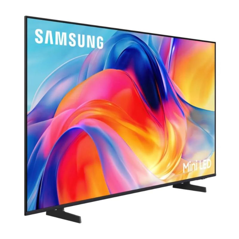 Smart TV Samsung 55" Mini LED 4K Tizen UN55M70HAGXPE frontal oblicuo