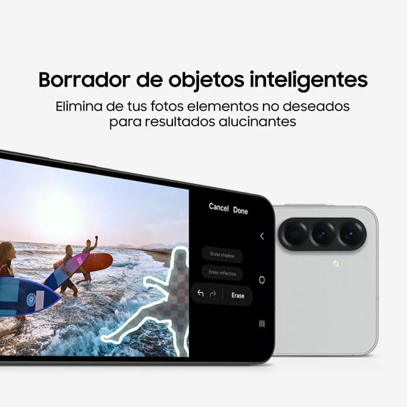 Samsung Galaxy A56 5G 256GB cámara 50MP IP67 8GB RAM gris dorsal cámaras